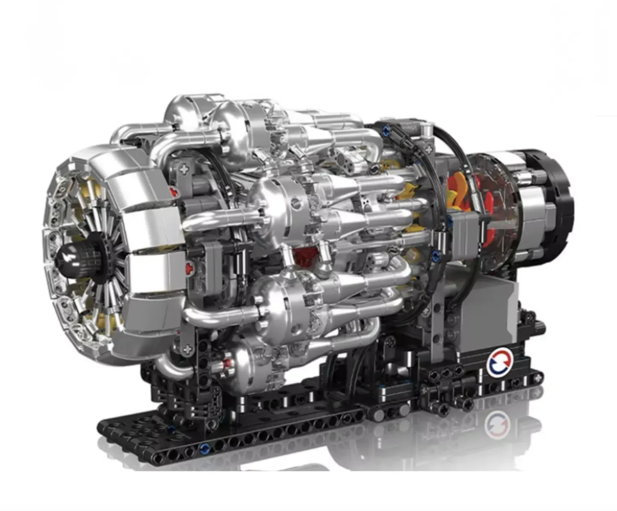 Конструктор Turbojet Engine Mechanical Mould King Двигатель авиационный турбореактивный моторизованный 1247 дет. (10216)