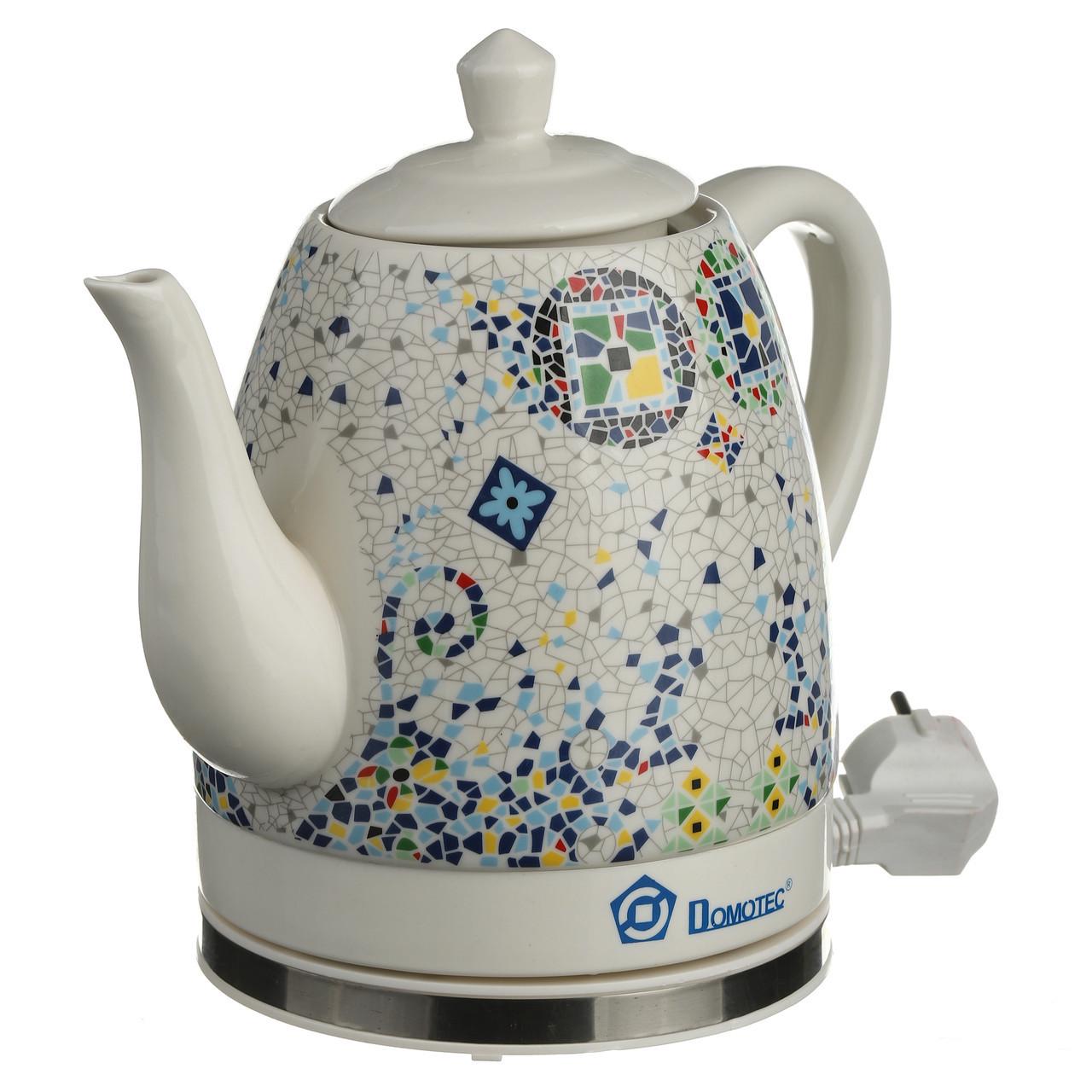 Електрочайник керамічний DOMOTEC 1,5L MS-5053 (iz13356)