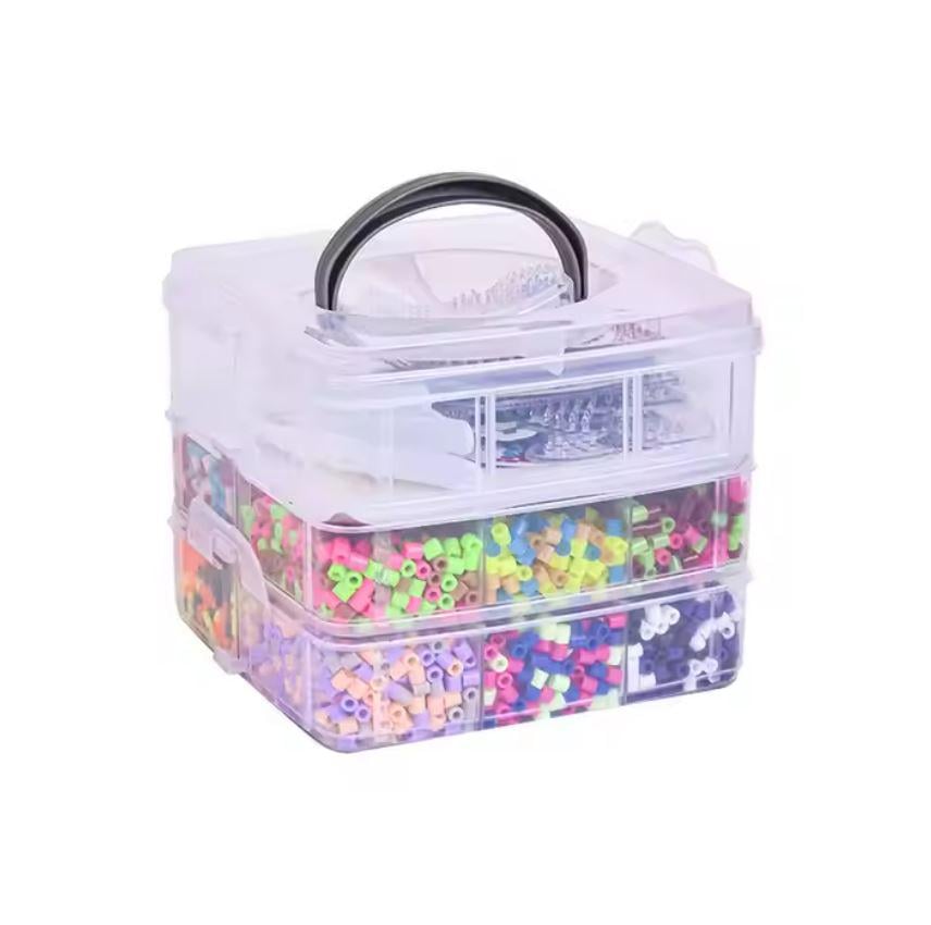 Набор термомозаики/аксессуаров и трафаретов для детского творчества в кейсе 10600 шт.