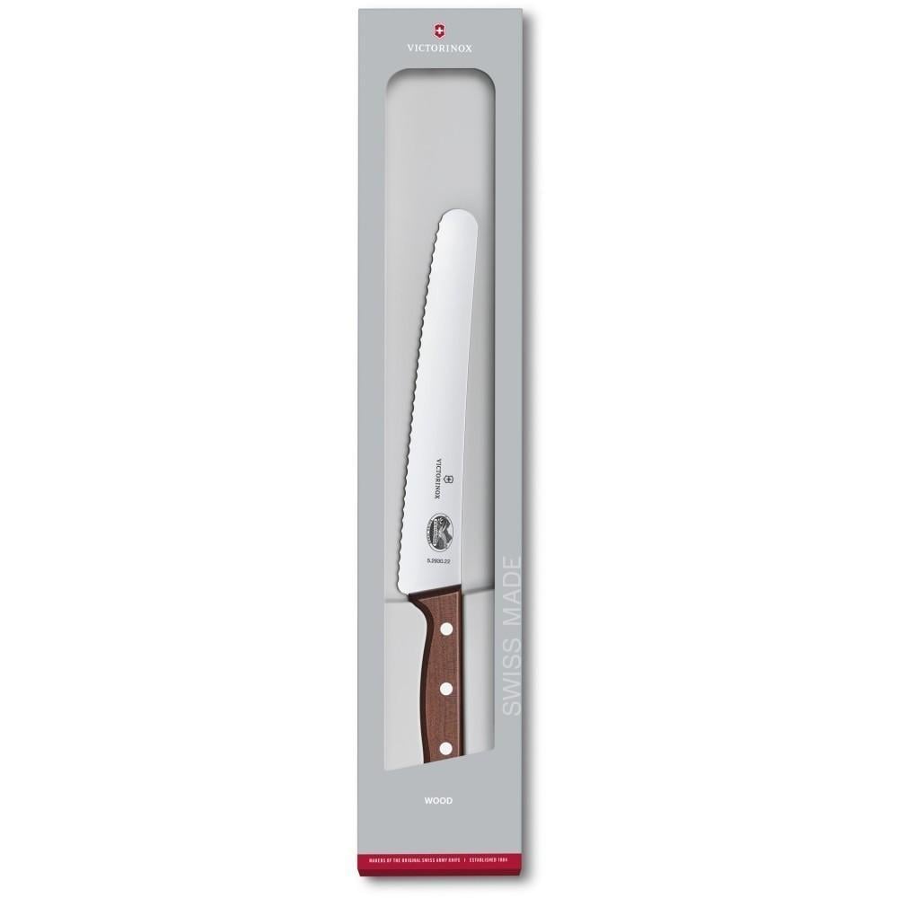 Кухонный нож для хлеба Victorinox Wood Bread and Pastry 22 см (5.2930.22G) - фото 4