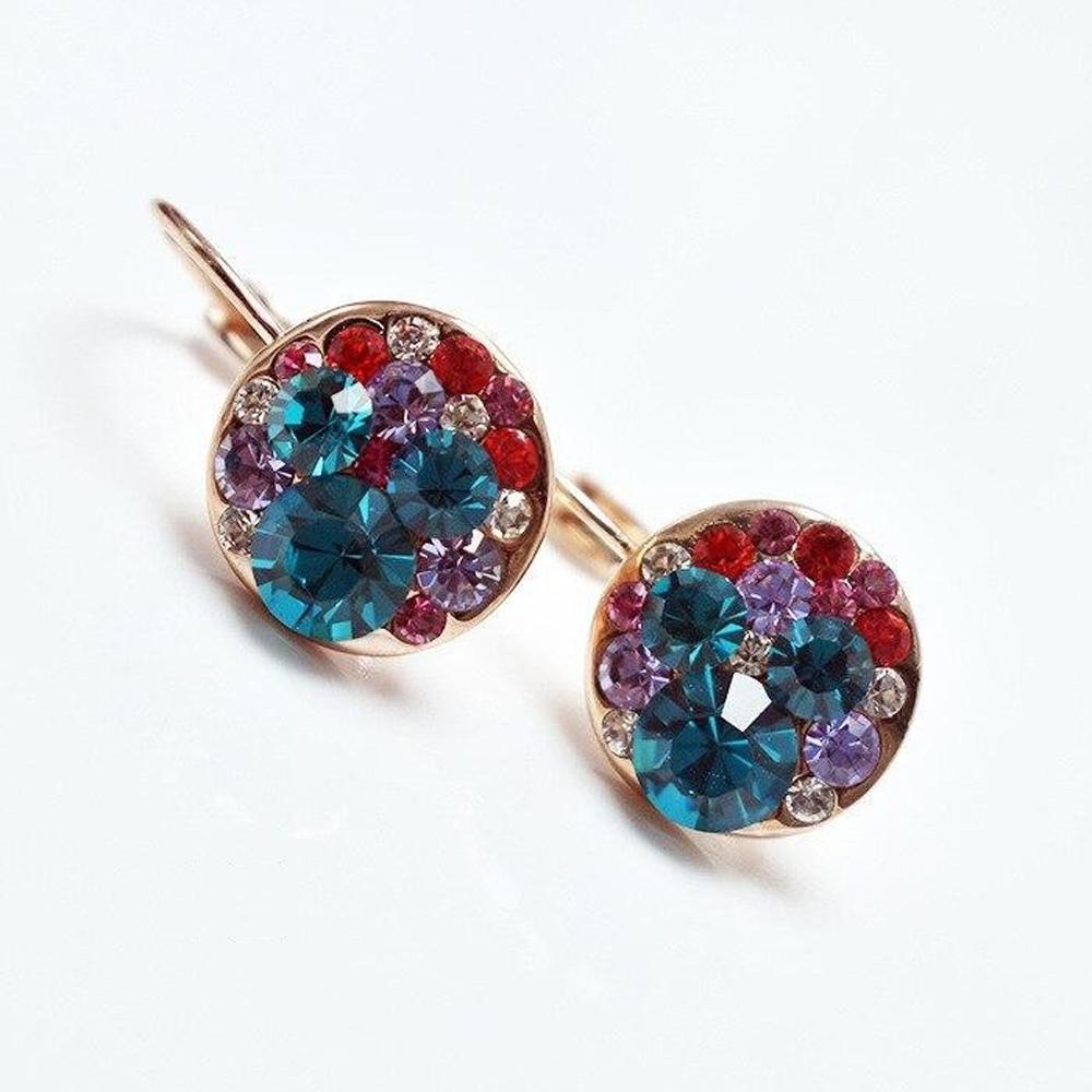 Серьги с кристаллами Сваровски Italina 881062xu Разноцветный