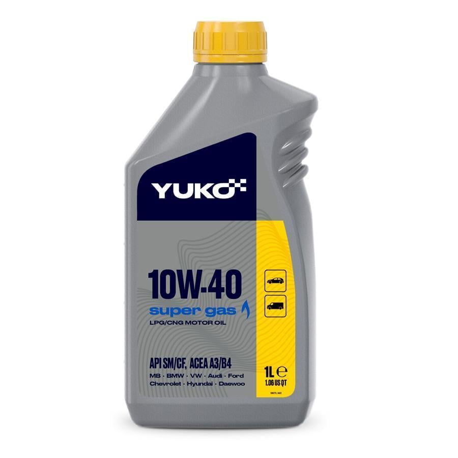 Моторное масло YUKO SUPER GAS 10W-40 API SМ/CF 1 л (18079) Моторное масло YUKO SUPER GAS 10W-40 API SМ/CF 1 л (18079)