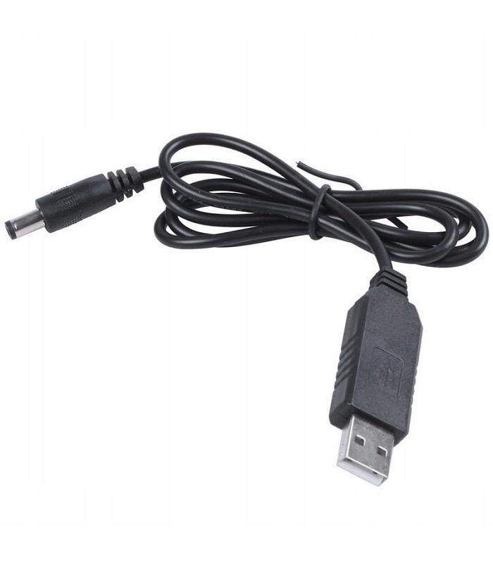 Кабель живлення з USB-DC 5V на 12V 5,5x2,1 мм (58522278)