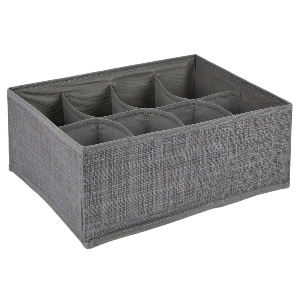 Кофр для белья R100564 8 секций 32х24х12 см Темно-серый (32709488)