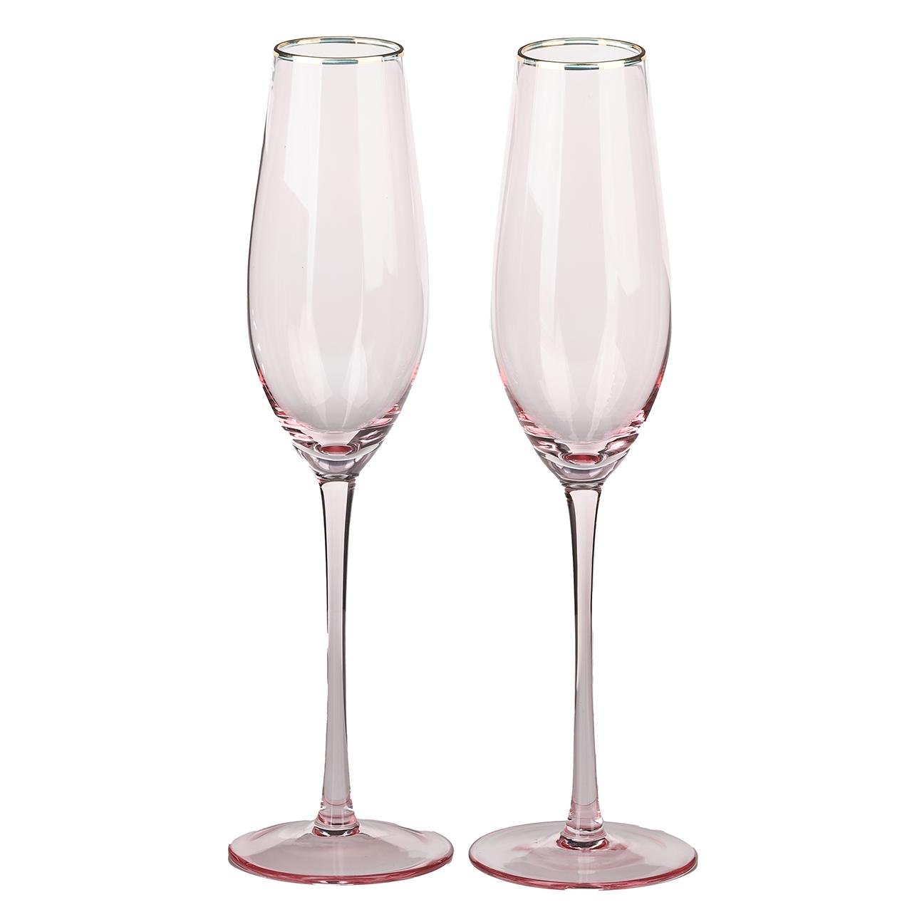Набор бокалов для шампанского A-Plus 2 шт. 210 мл (9041) - фото 1 Набор бокалов для шампанского A-Plus 2 шт. 210 мл (9041) - фото 1