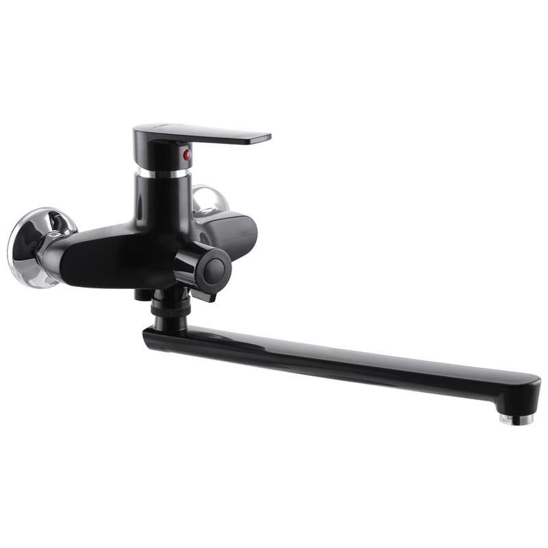 Змішувач для ванни PLAMIX Oscar-006 EURO без шланга і лійки Чорний (PM0600)