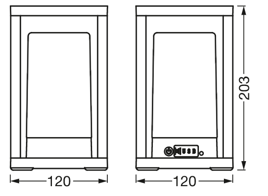 Светильник Osram SMART POWERBANK TABLE FRAME 5W 5V 310lm 3000K RGB 120х203х120 мм (4099854474958) - фото 3