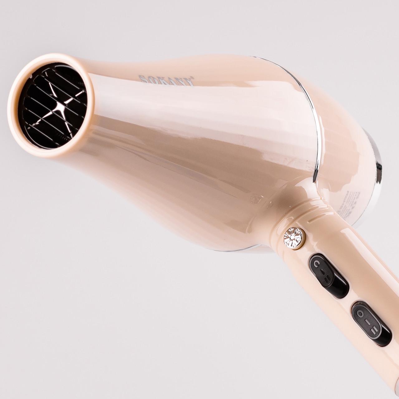 Фен для волос Sokany SK-14005 с насадкой концентратором 1500 Вт (7409) - фото 2 Фен для волос Sokany SK-14005 с насадкой концентратором 1500 Вт (7409) - фото 2