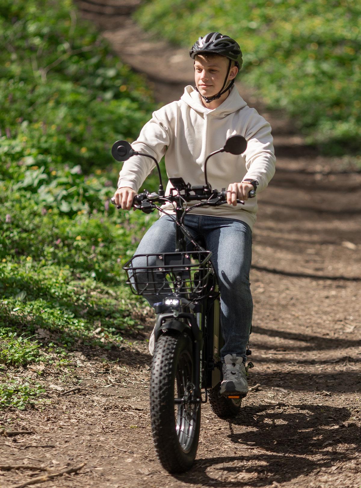 Електровелосипед складаний KETELES KF9 750W 26Ah з широкими колесами Чорний (73481) - фото 12