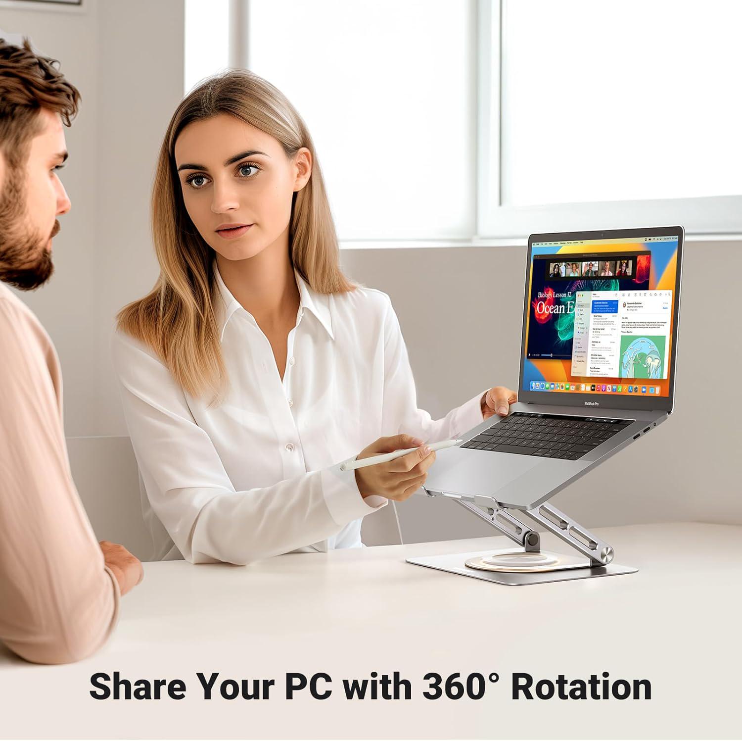 Підставка для ноутбуків UGREEN до 17.3" 360° алюмінієва Сірий (45418) - фото 5