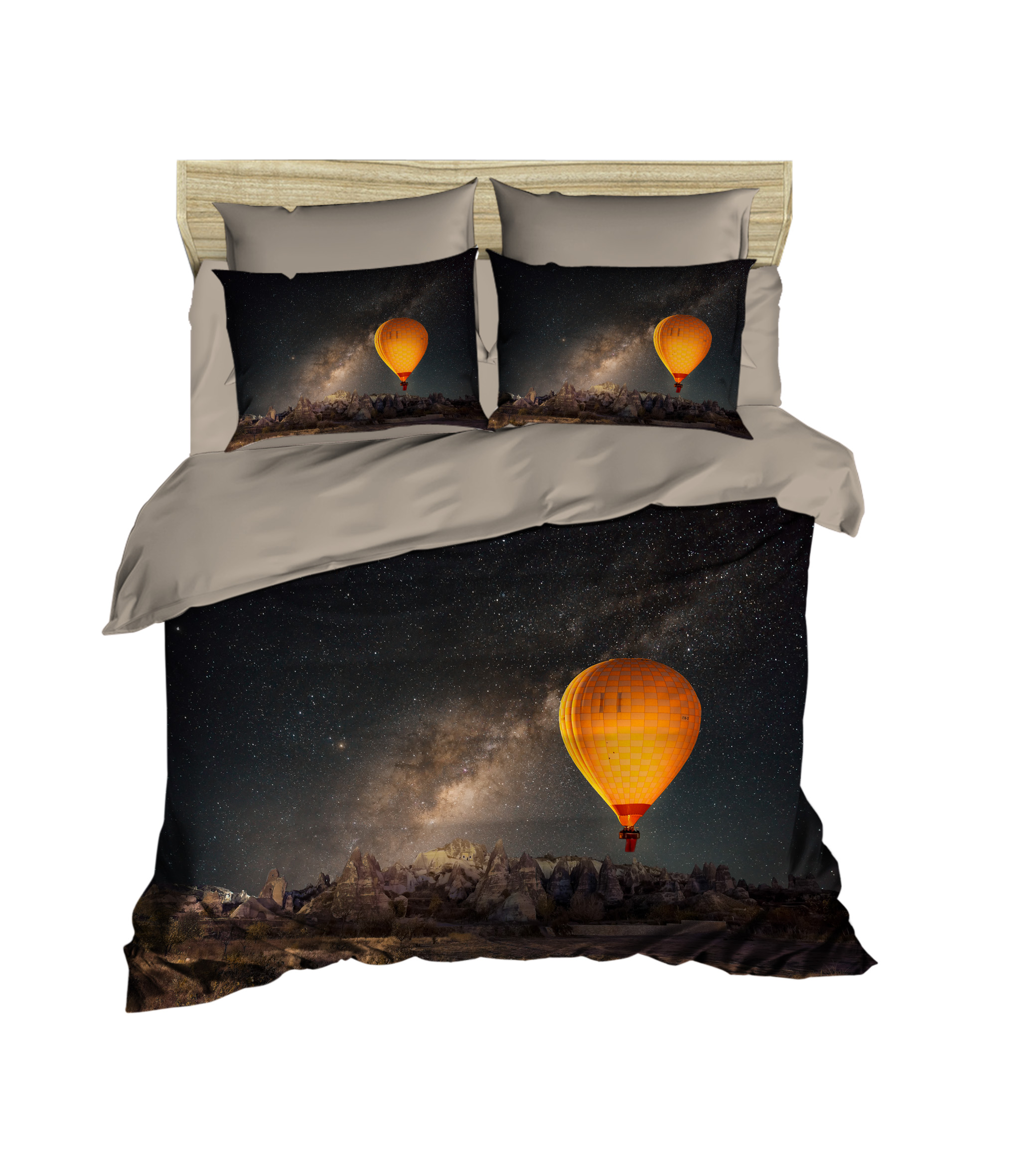 Комплект постільної білизни Lighthouse Ranforce 3D Night Sky 200х220 см/50х70 см 2 шт.