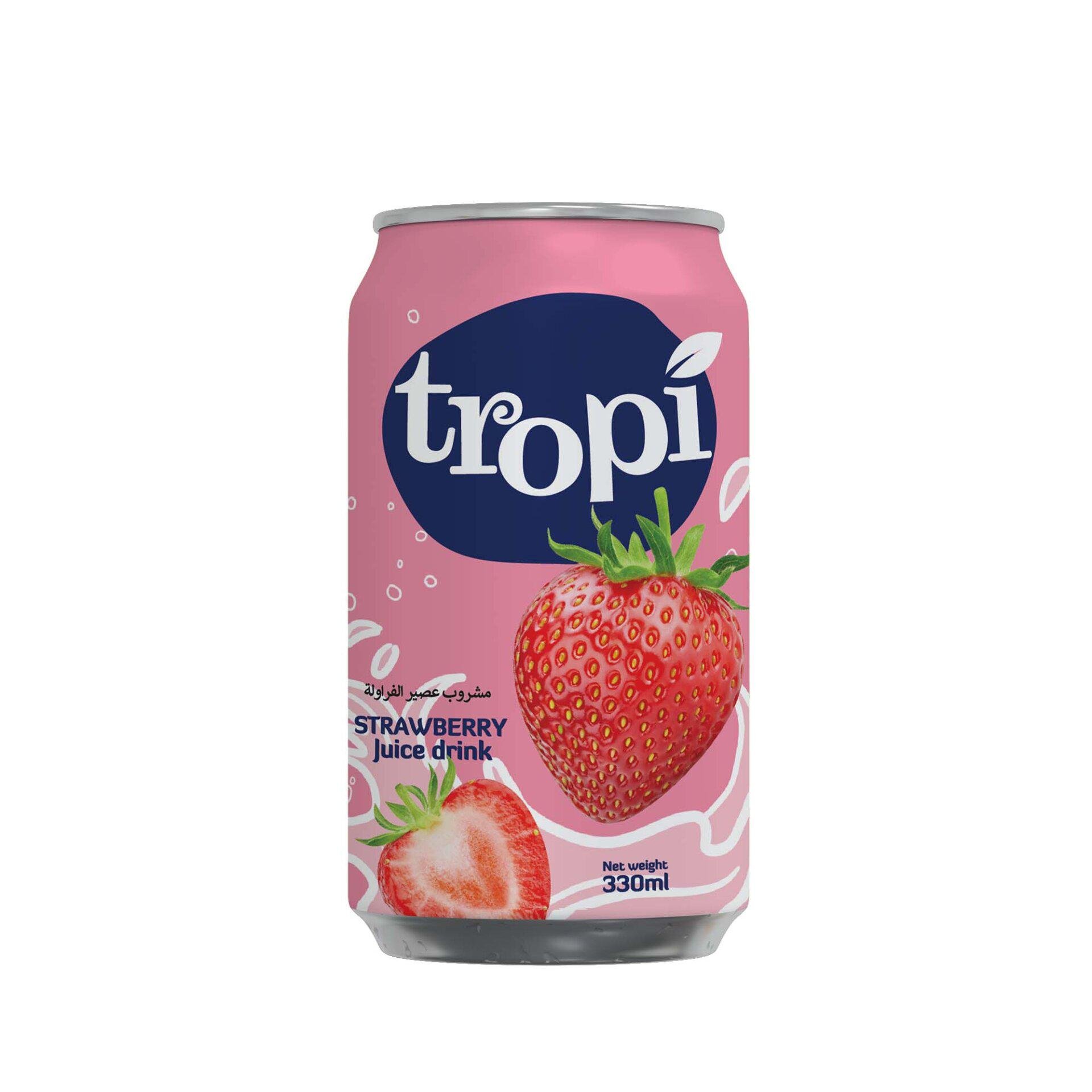 Напій Tropi Strawberry Juice drink 330 мл