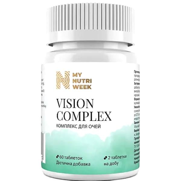 Комплекс для профілактики зору My Nutri Week Vision Complex 60 таб. (000027723)