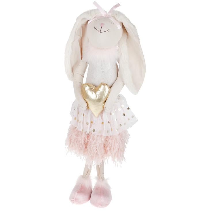 Мягкая игрушка новогодняя BonaDi Крольчиха с золотым сердцем (835-703)
