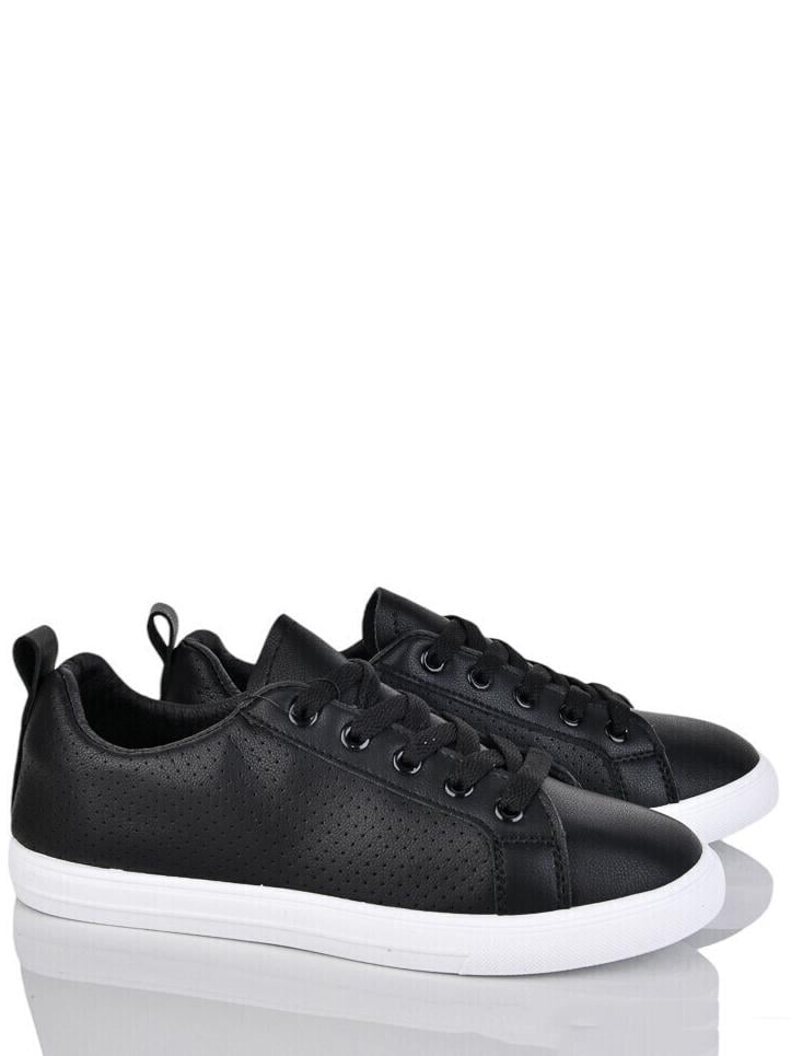 Кроссовки кожаные перфорированные Stilli XBWN240-2 р. 40 Черный