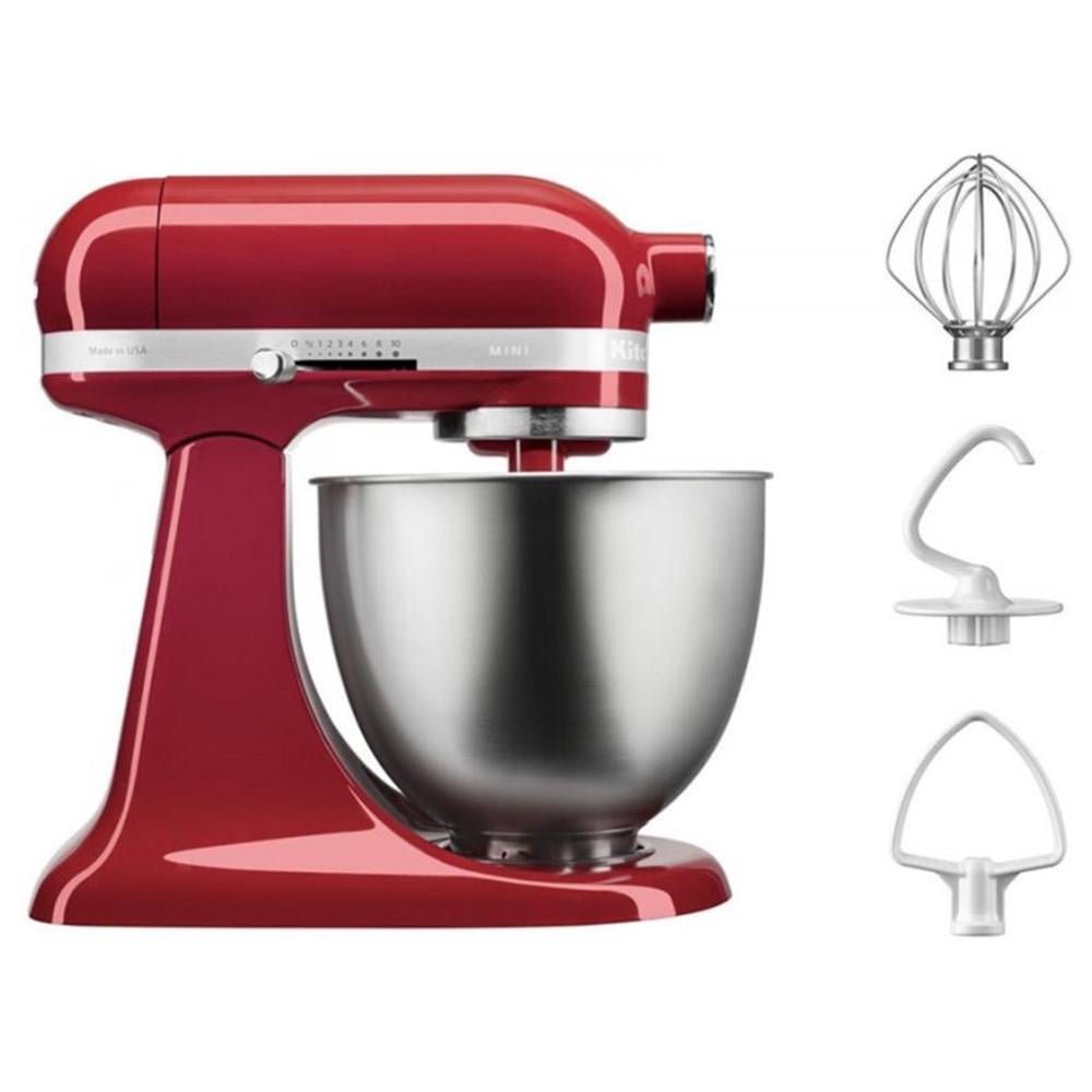 Миксер планетарный KitchenAid Mini Artisan 3,3 л Красный (5KSM3311XEER) - фото 3