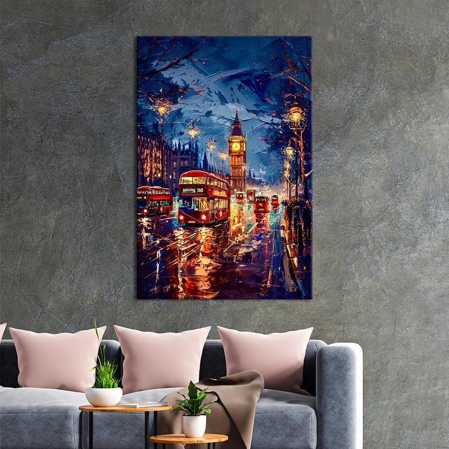 Картина на полотні Вечірній Лондон 80x54 см (170VP_L) - фото 2 Картина на полотні Вечірній Лондон 80x54 см (170VP_L) - фото 2