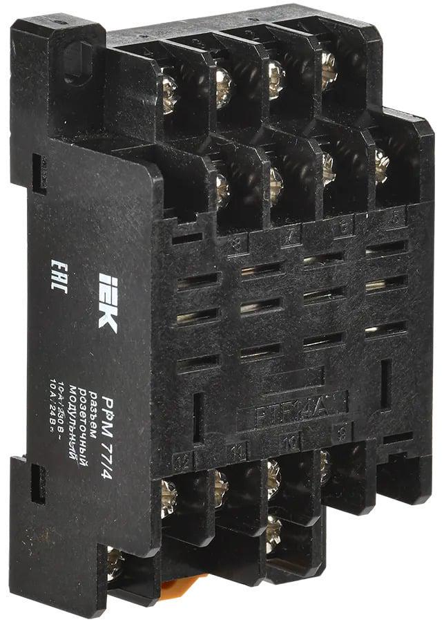 Колодка для промежуточного реле УЕК РРМ77/4 PTF14A 10А 4к 220V AC/DC LY4 (RRP10D-RRM-4)