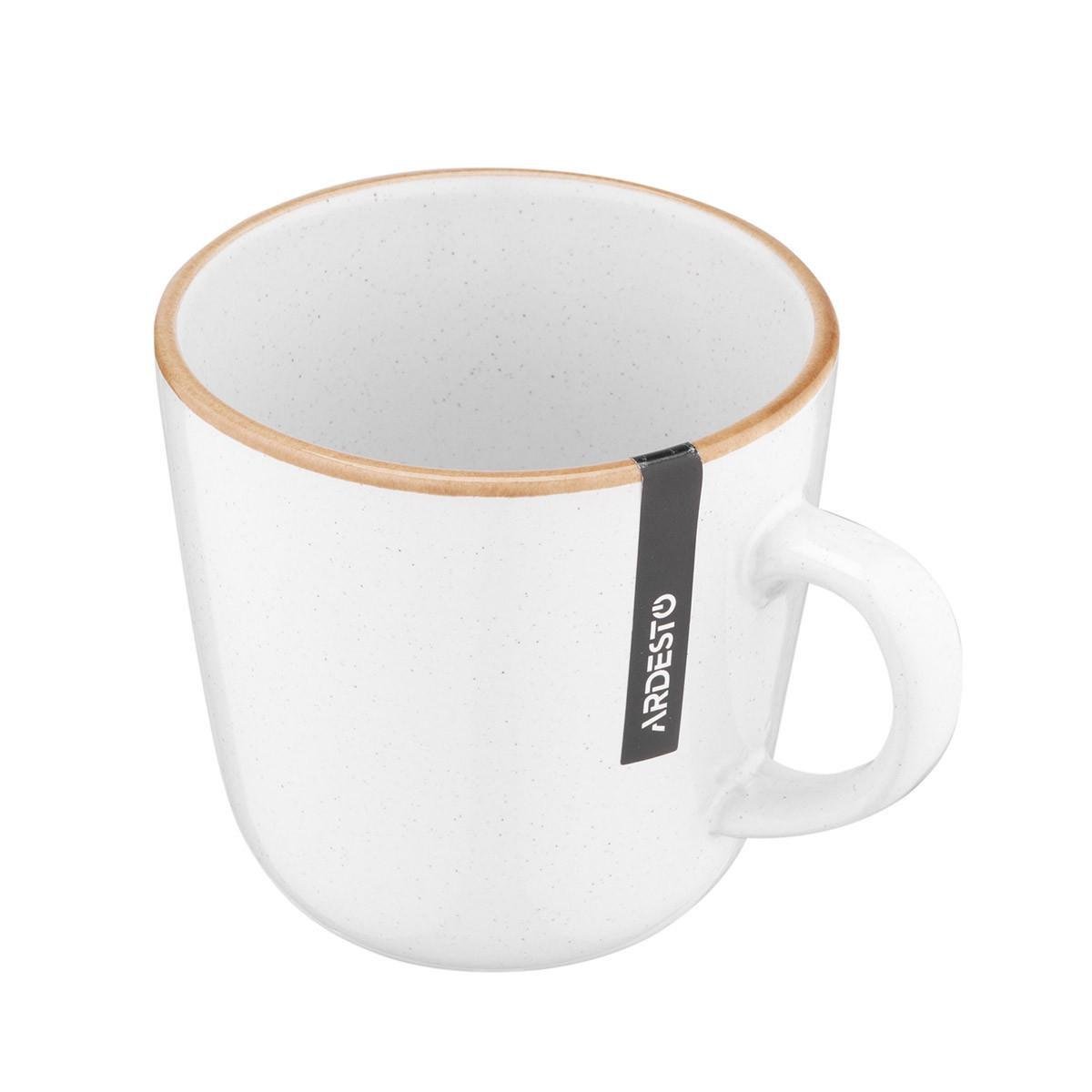 Чашка керамическая Ardesto Apulia 450 мл Белый (AR2945AW) - фото 1