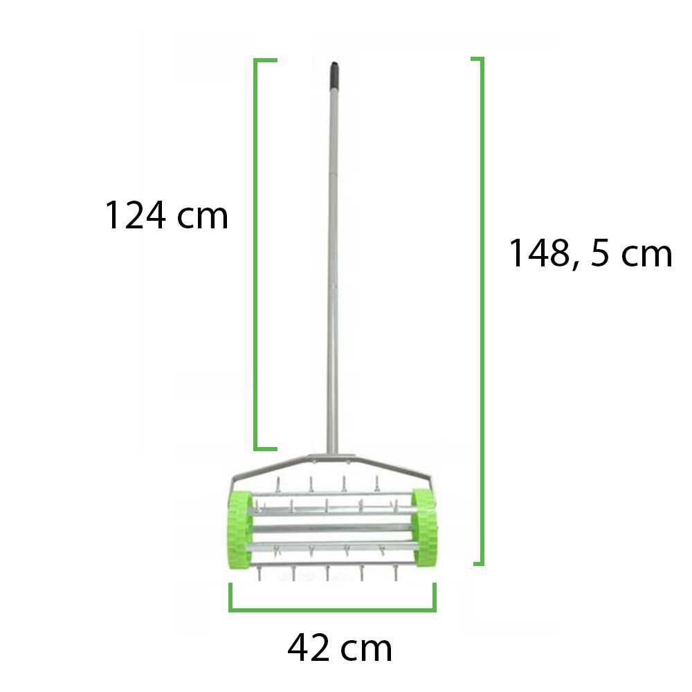 Ручний аератор-скарифікатор для трави Bass Polska 8931 із шипами 420 мм (18057146) - фото 18