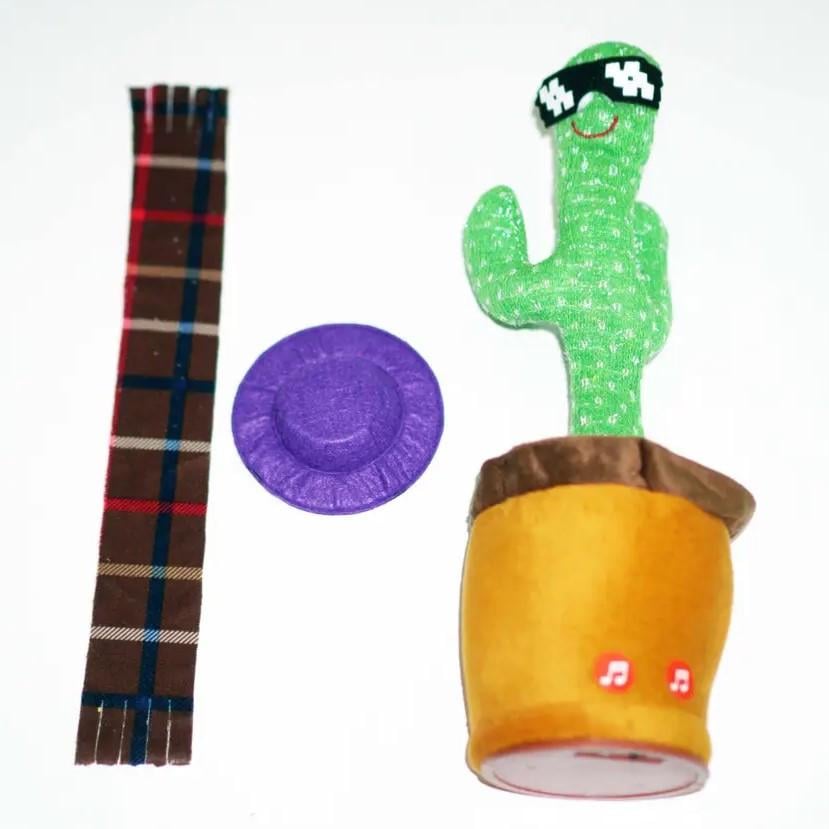 Игрушка RIAS Dancing Cactus в очках и шляпе Green (3_05764) - фото 4 Игрушка RIAS Dancing Cactus в очках и шляпе Green (3_05764) - фото 4