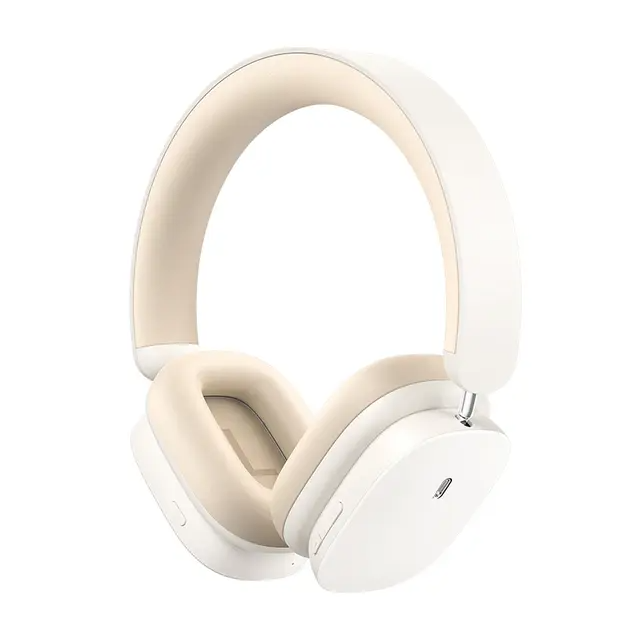 Наушники Baseus Bowie H1 Noise-Cancelling Wireless Headphones Rice White (NGTW230002)