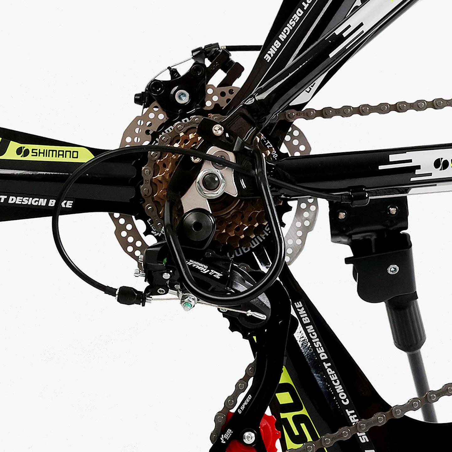 Велосипед горный Corso Evolution алюминиевый литые диски рама 26"/13" Серо-желтый (824568383) - фото 7 Велосипед горный Corso Evolution алюминиевый литые диски рама 26"/13" Серо-желтый (824568383) - фото 7