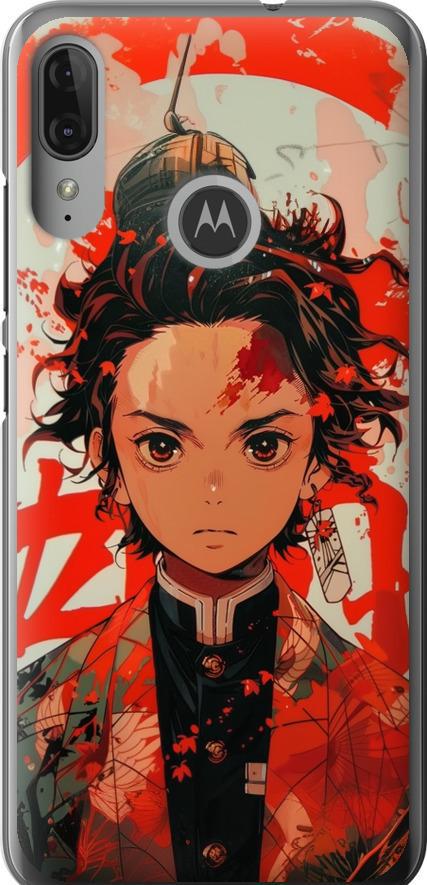 Чехол на Motorola Moto E6 Plus Тандзиро Камадо (6131u-1780-42517)