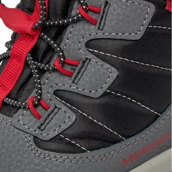 Черевики зимові Merrell Snow Bank 4.0 Waterproof Boot р. 32/1/21 см Grey/Black/Red (23300410) - фото 5 Черевики зимові Merrell Snow Bank 4.0 Waterproof Boot р. 32/1/21 см Grey/Black/Red (23300410) - фото 5