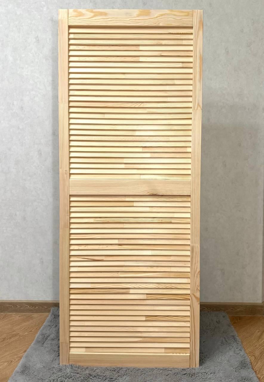 Дверцы жалюзийные деревянные 2109x344 мм (32999145)