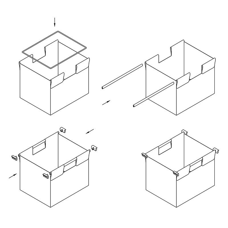 Кошик для білизни Venus VIBO тканинний навісний 440 мм Графіт (APSV46VGF) - фото 4 Кошик для білизни Venus VIBO тканинний навісний 440 мм Графіт (APSV46VGF) - фото 4