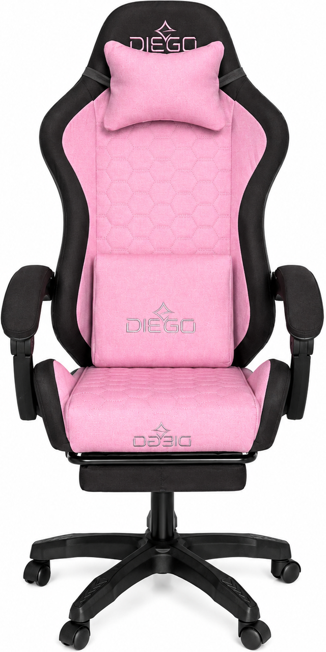 Крісло геймерське DIEGO Fabric X Pink (DGFX-0212)