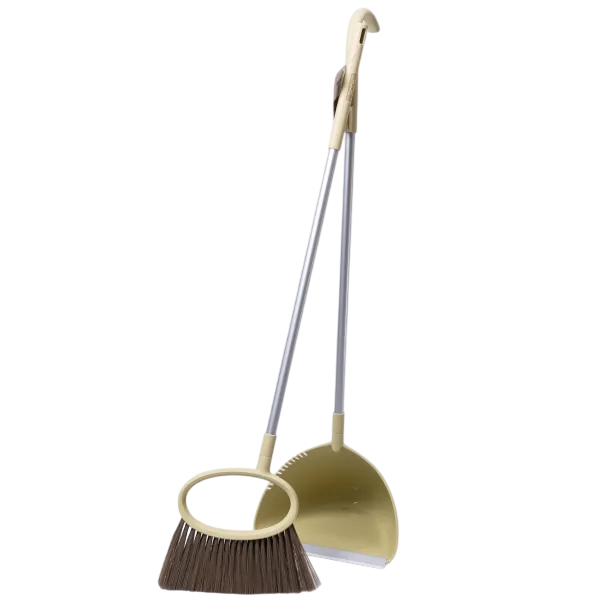 Набор для уборки щетка и совок с длинной ручкой 71 см Оливковый (HP-45-1GR)