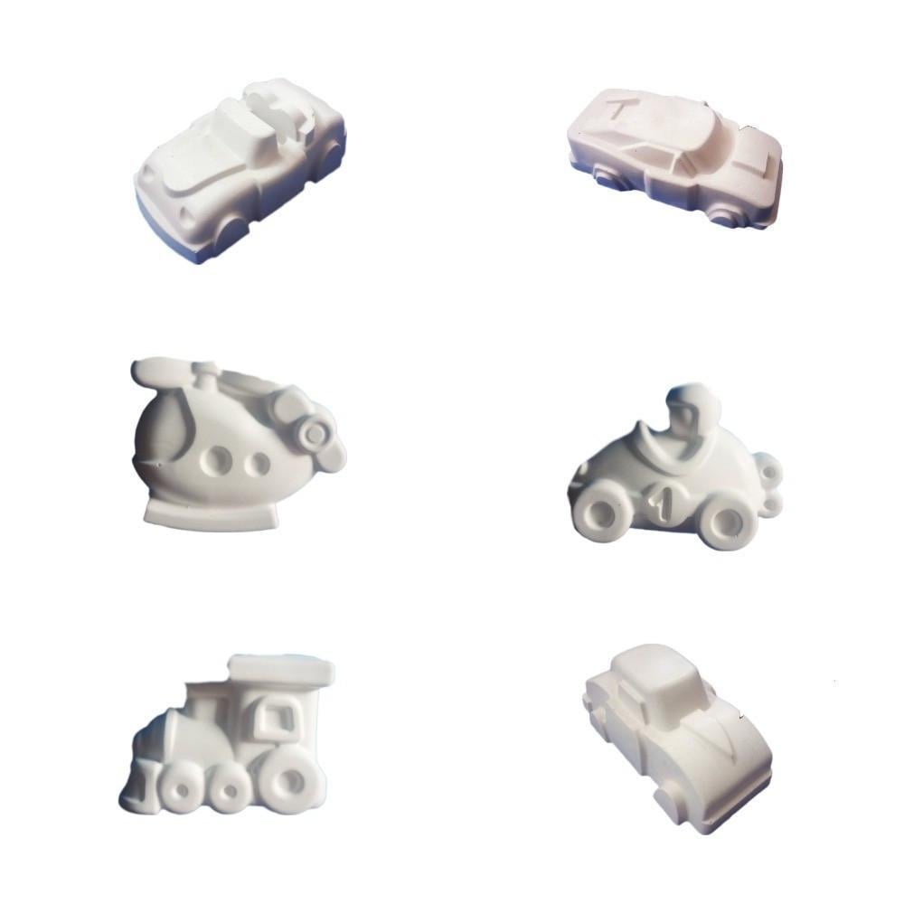 Фігурки для розмальовки 3D PandClub Транспорт 6 шт. (2702788908)