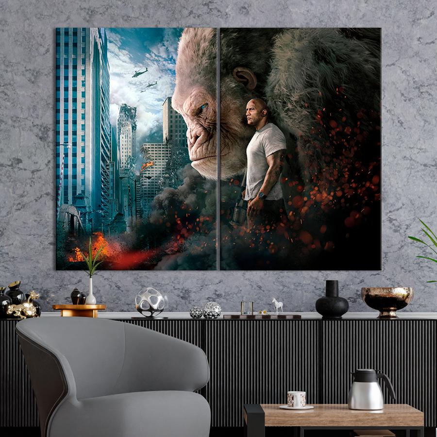 Настенний декор Постер фильма Рэмпейдж 165x122 см (A11-2)