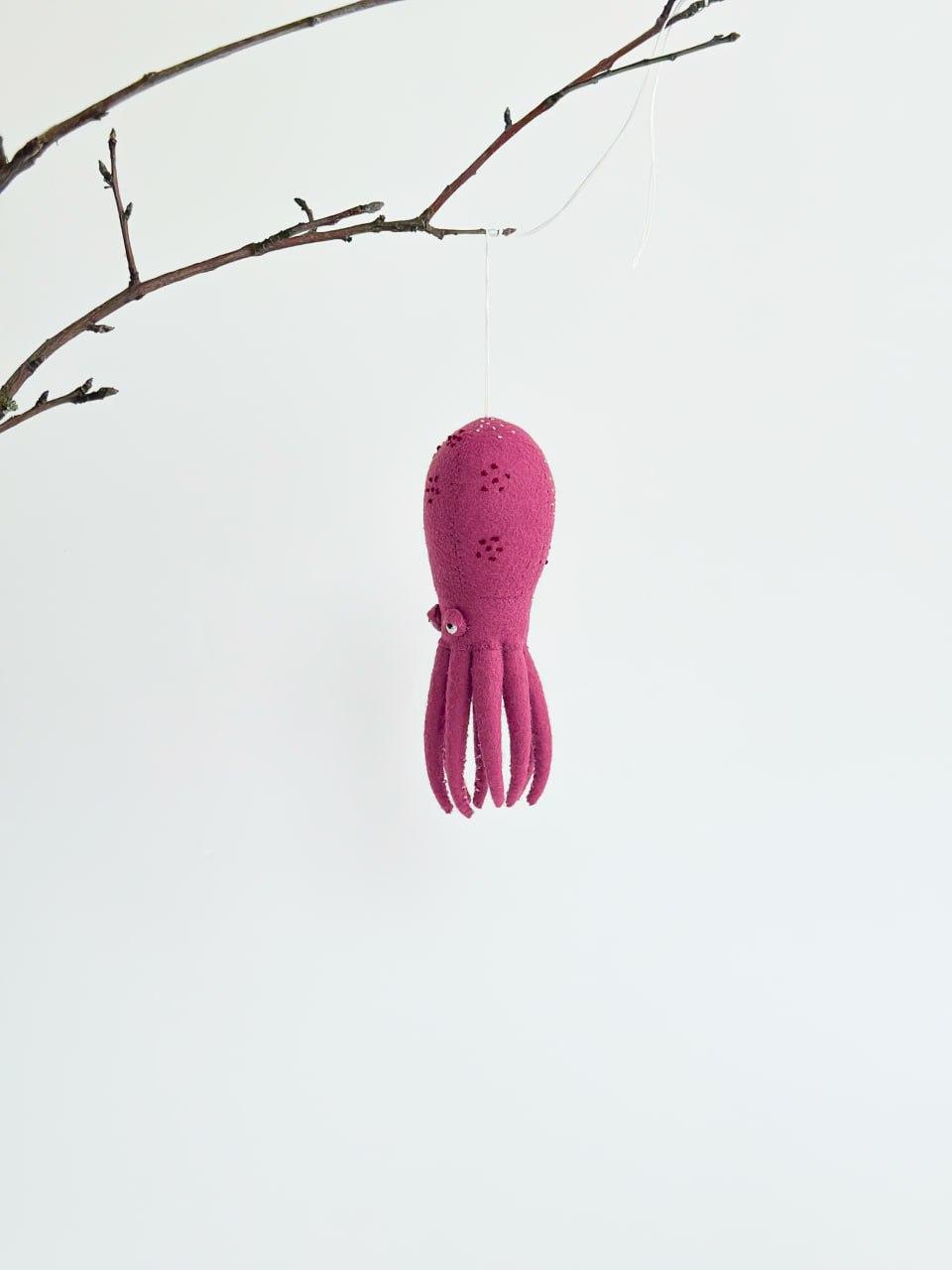 Мягкая игрушка фетровая осьминог ручная работа (29472360) - фото 8 Мягкая игрушка фетровая осьминог ручная работа (29472360) - фото 8