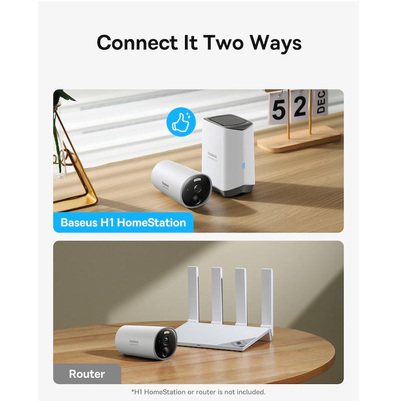 IP-камера відеоспостереження BASEUS Security B1 Outdoor Camera 2K White (S0SV002130) - фото 9 IP-камера відеоспостереження BASEUS Security B1 Outdoor Camera 2K White (S0SV002130) - фото 9