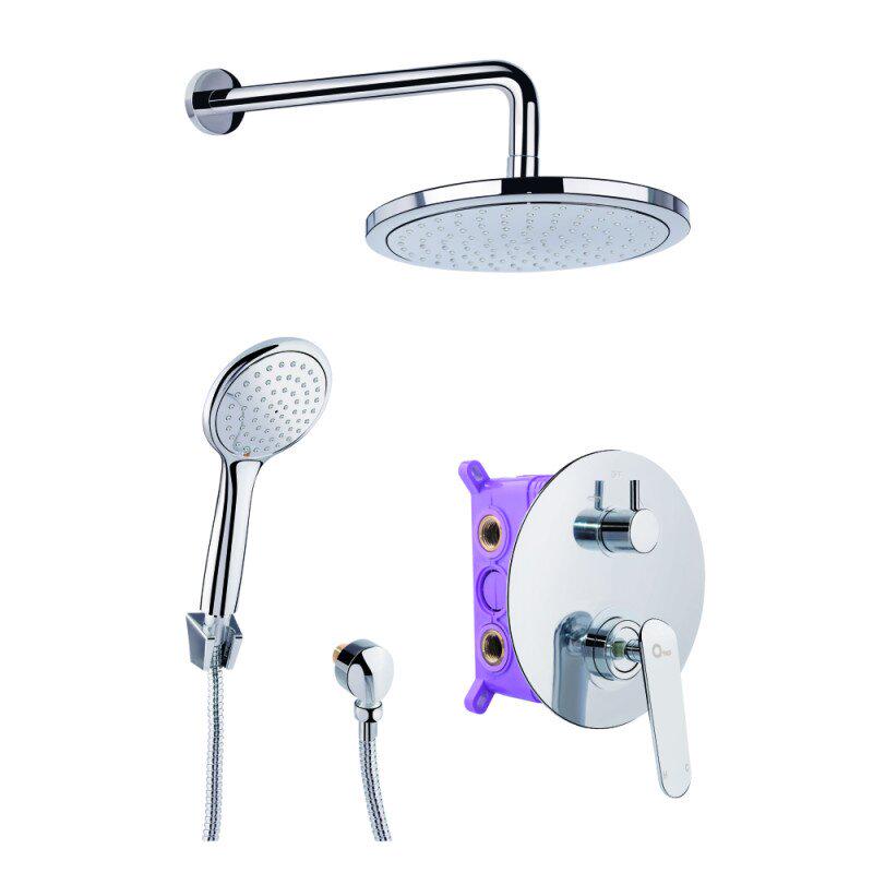 Душевая система скрытого типа Q-tap Inspai-Varius QTINSVARV10250102 Хром (60358)