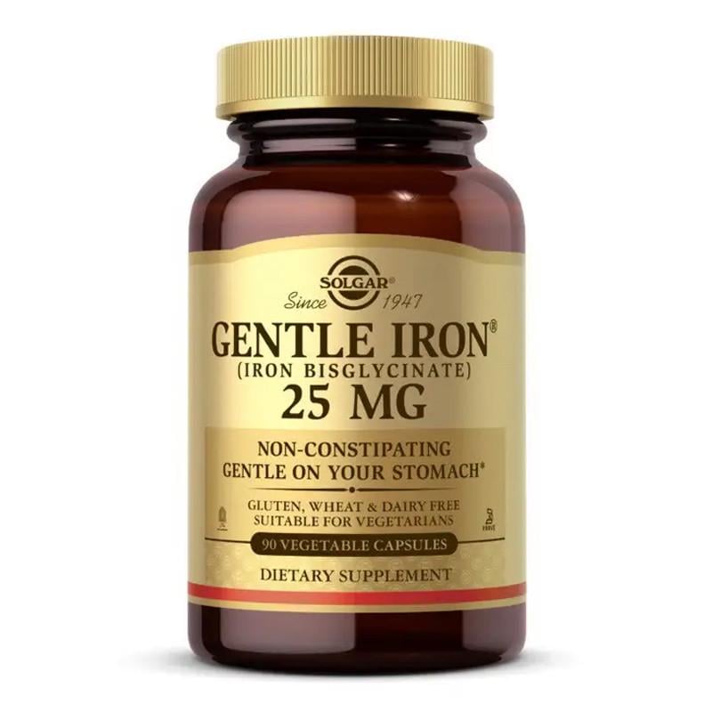 Железо Solgar Gentle Iron 25 mg 90 вега-капс. (18562-01)