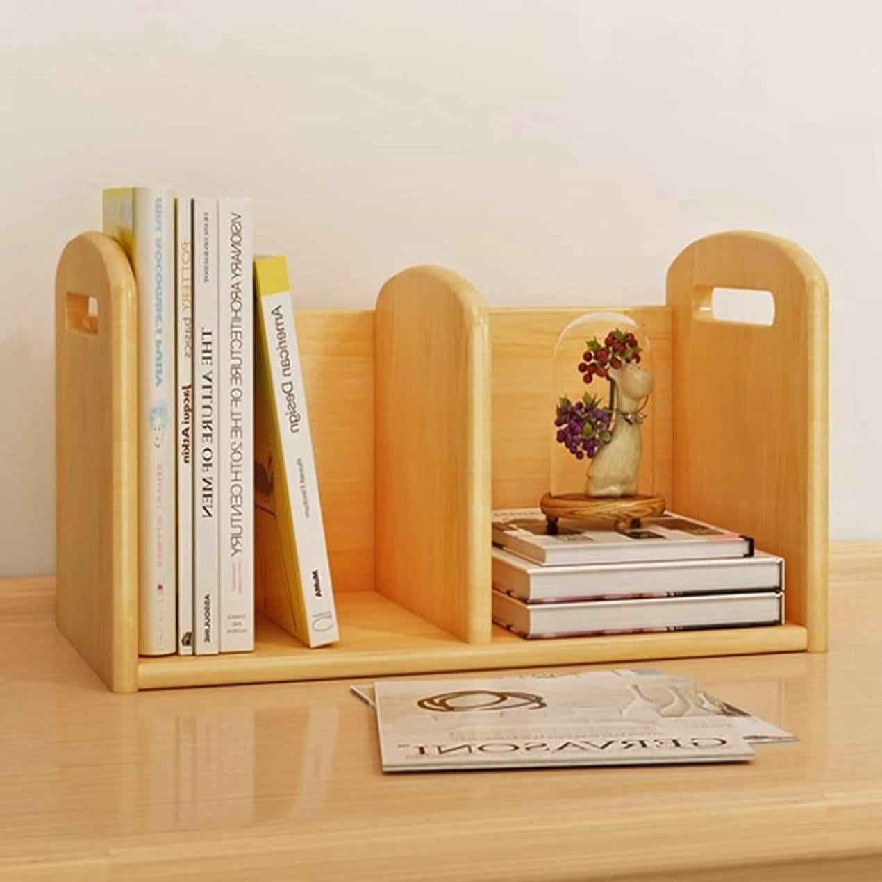 Полка книжная настольная из дерева Юрвал Карри (КПА-008403)