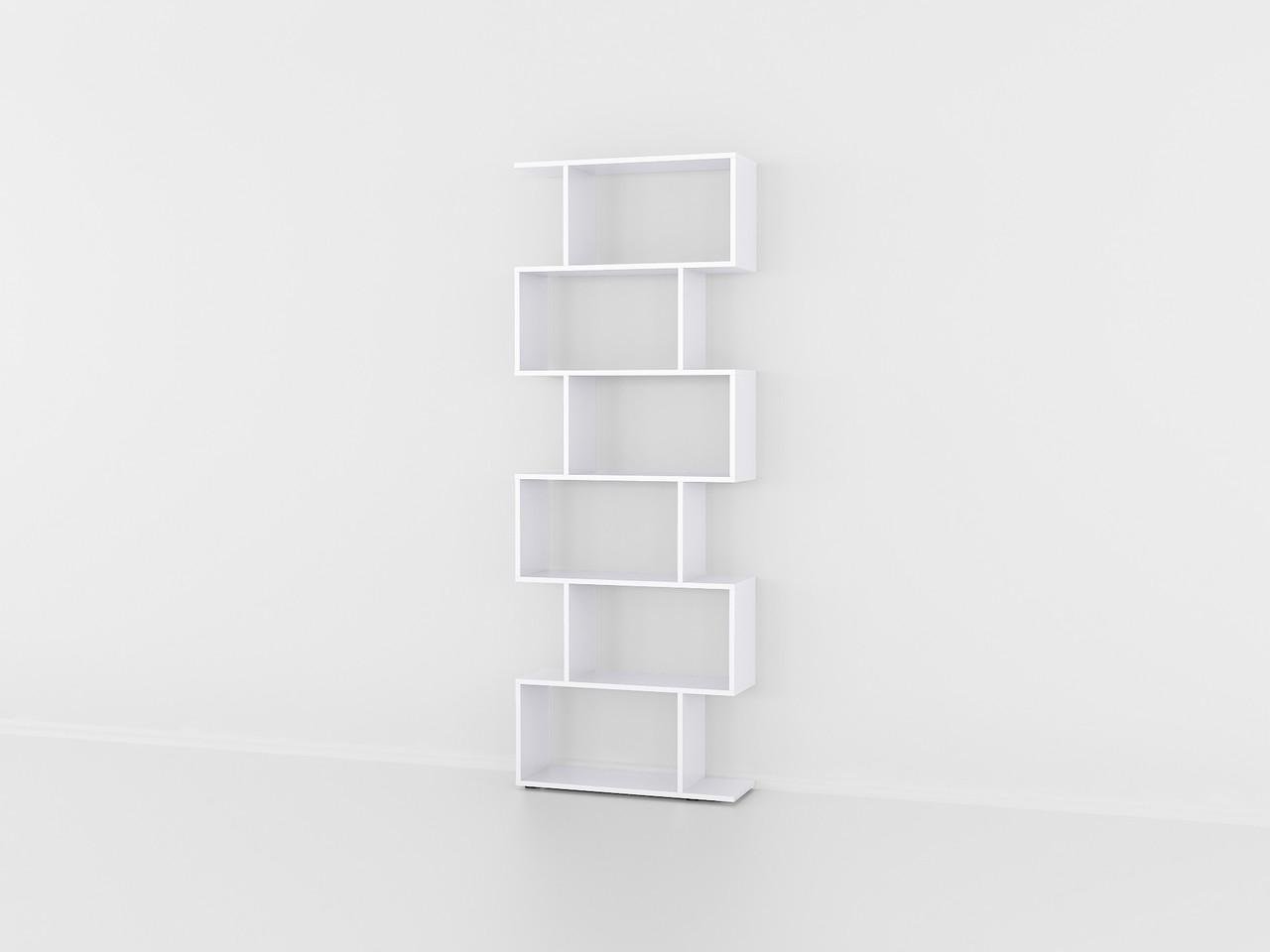 Полка для книг Moreli Forte Lynn 700x1922x238 мм Белый (id27-0000-56-white)