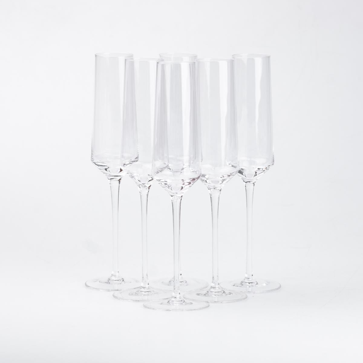 Набор бокалов для шампанского 250мл 6 шт. (HP102)