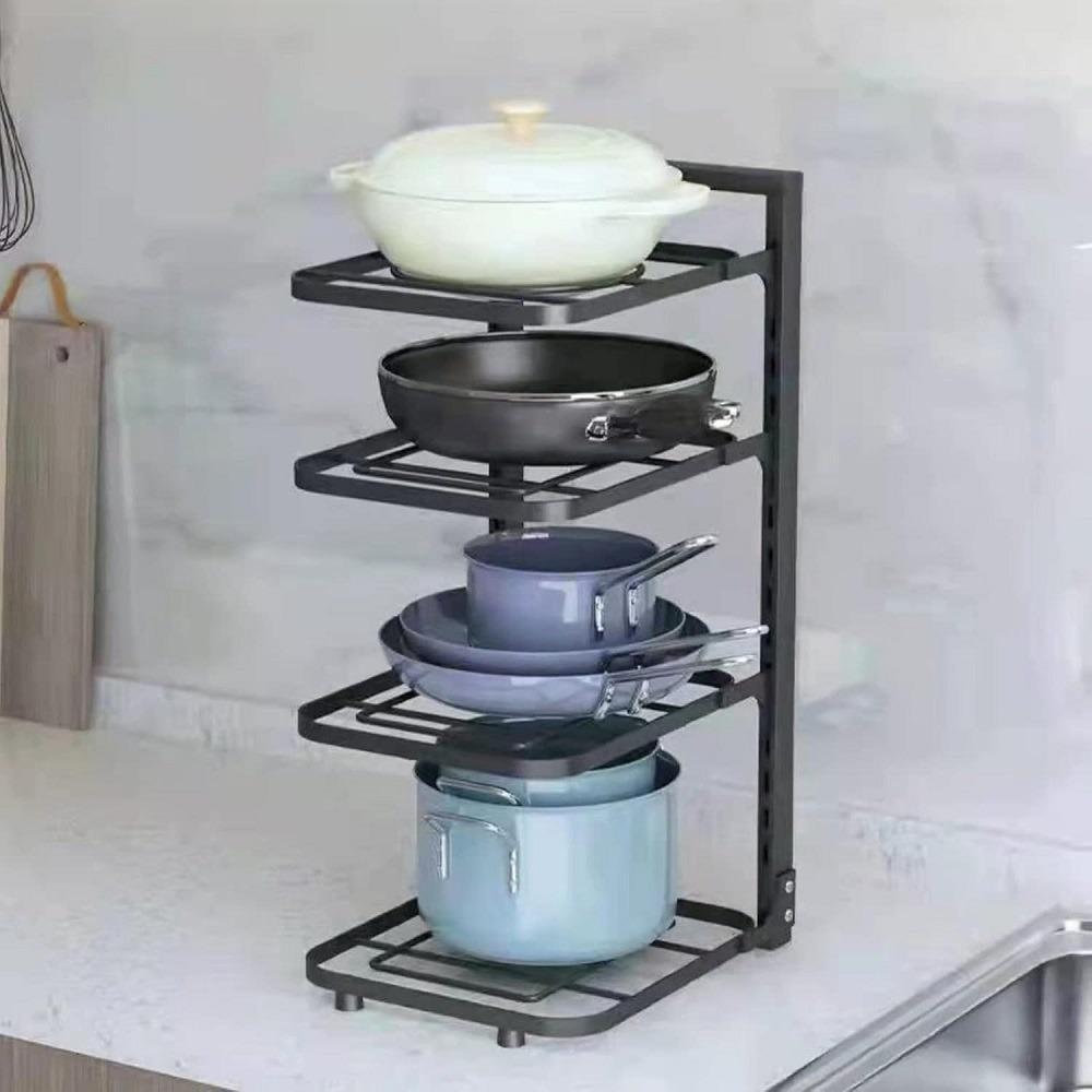 Полиця-органайзер кухонний під каструлі R94694 53х22х26 см - фото 4 Полиця-органайзер кухонний під каструлі R94694 53х22х26 см - фото 4