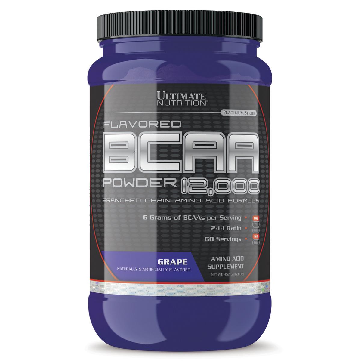 Аминокислоты BCAA 12000 в порошке 457 г Grape