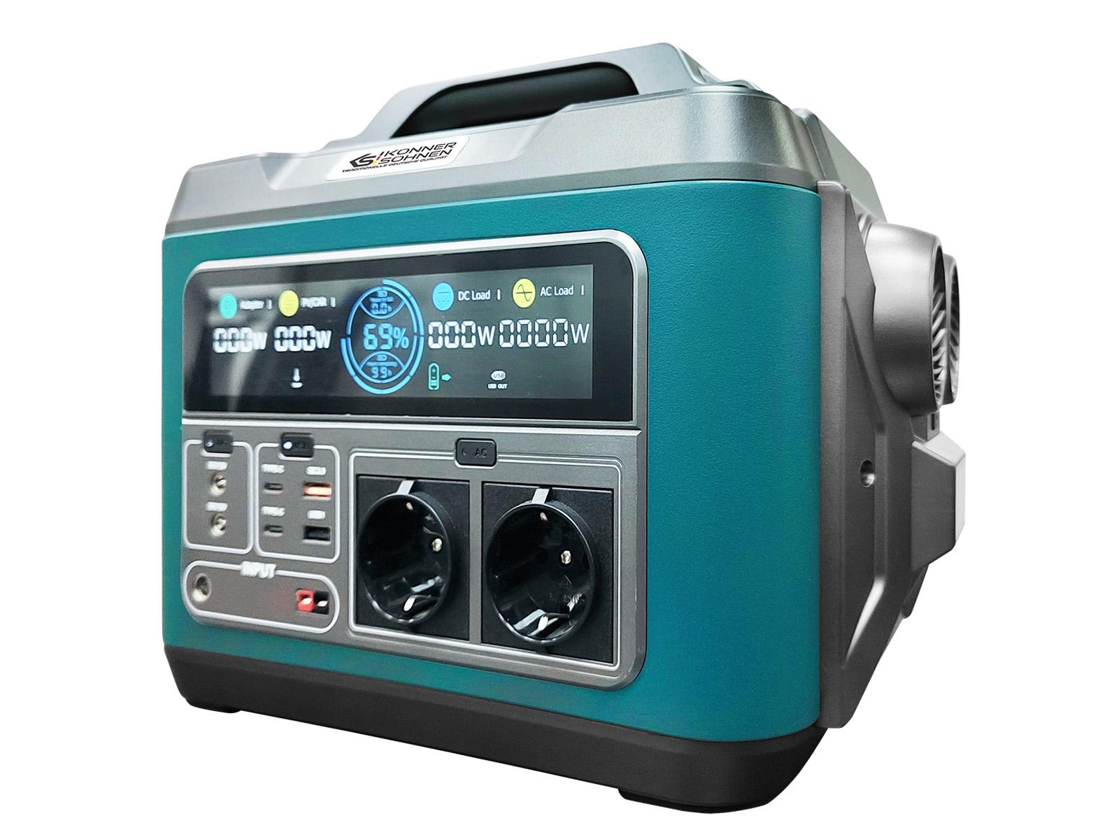 Станція зарядна Konner&SohnenKS 1200PS-FC Li-Ion 1110 Вт/год 50 А/год 22,2 В 300000 мАг 3,7 В 1200/2600 Вт (00017523) - фото 2 Станція зарядна Konner&SohnenKS 1200PS-FC Li-Ion 1110 Вт/год 50 А/год 22,2 В 300000 мАг 3,7 В 1200/2600 Вт (00017523) - фото 2