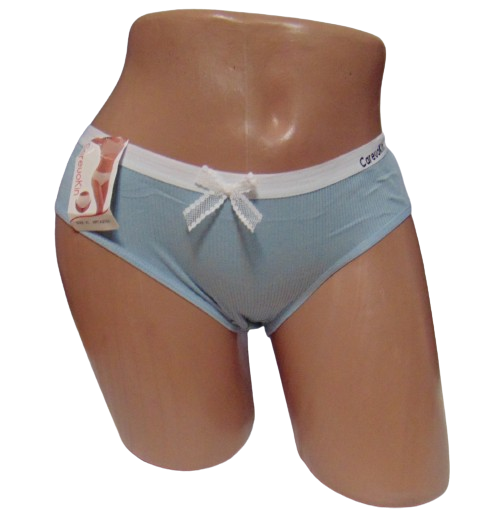 Трусы женские Careuokin 2781 в рубчик 2XL Голубой (2078068188) Трусы женские Careuokin 2781 в рубчик 2XL Голубой (2078068188)