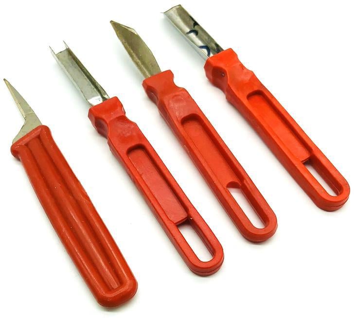 Набор ножей для карвинга 4 шт. Красный (1649052920) Набор ножей для карвинга 4 шт. Красный (1649052920)