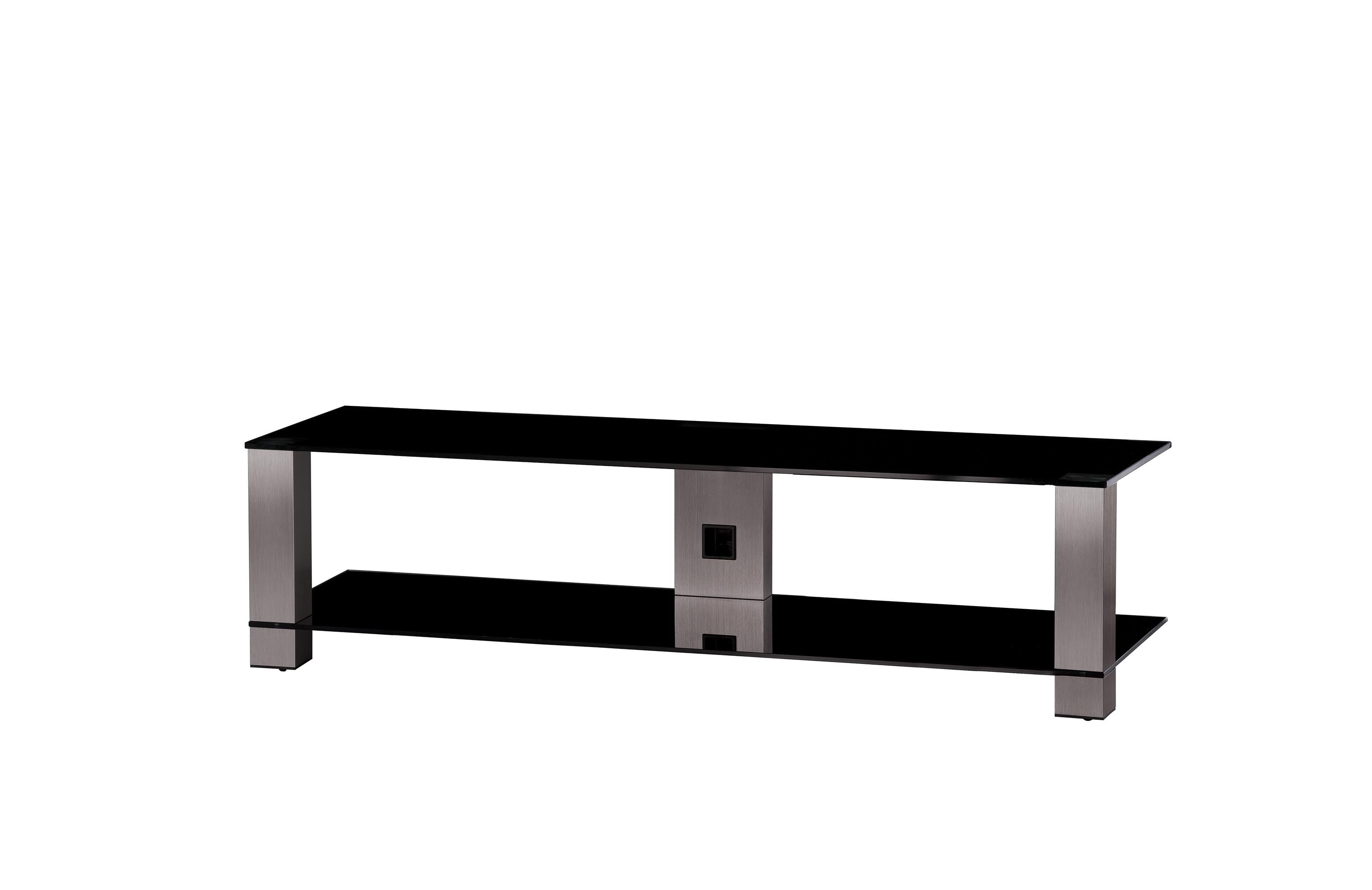 Подставка для телевизора Sonorous PL 3414-B-INX 140x44x43 см Черный/Серебристый (3416)