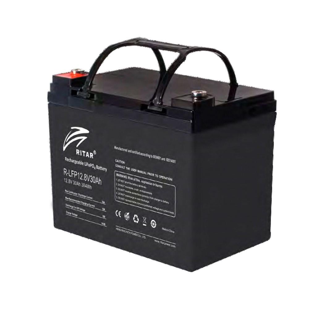 Батарея акумуляторна Ritar LiFePO4 12,8V 30Ah 384Wh BMS15 4S