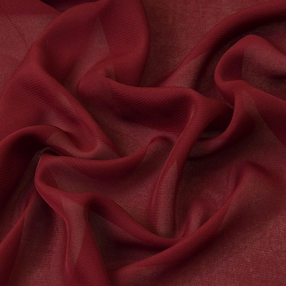 Ткань шифон Мульти Бордовый (16309)